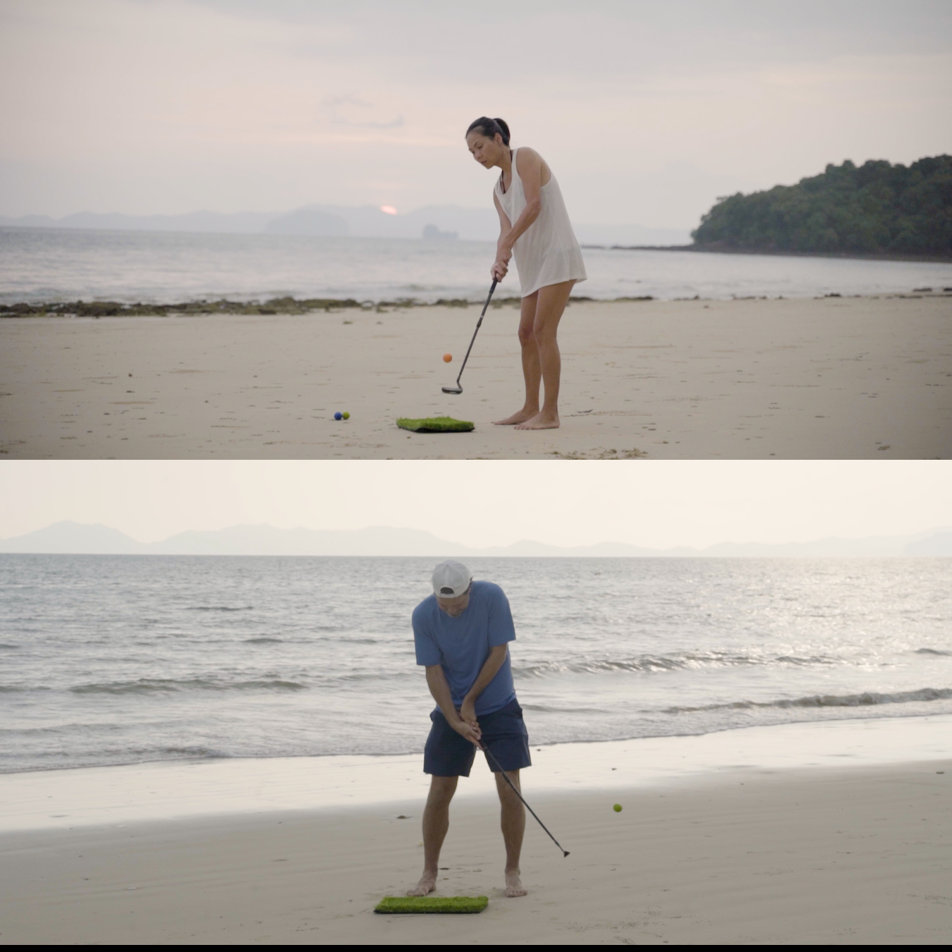 Freizeitgolf Spieler